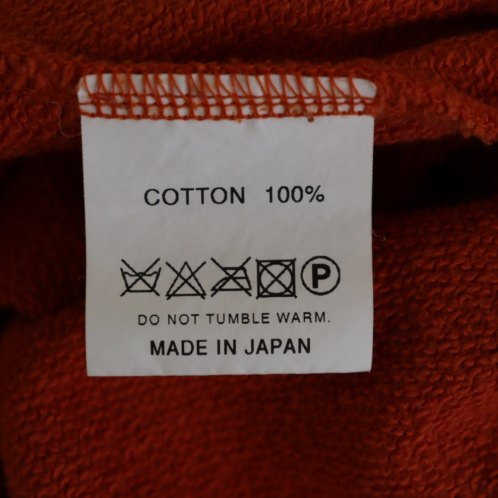 ROUGH AND RUGGED(ラフアンドラゲッド) COTTON SWEAT TRAINER コットン スウェット トレーナー フロントプリント レッド