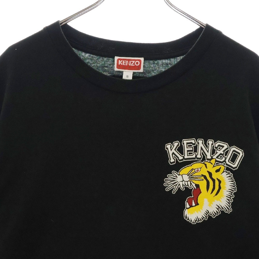 KENZO(ケンゾー) Varsity Jungle Tiger T-Shirt タイガープリント 半袖Tシャツ カットソー ブラック FD65TS0074SO