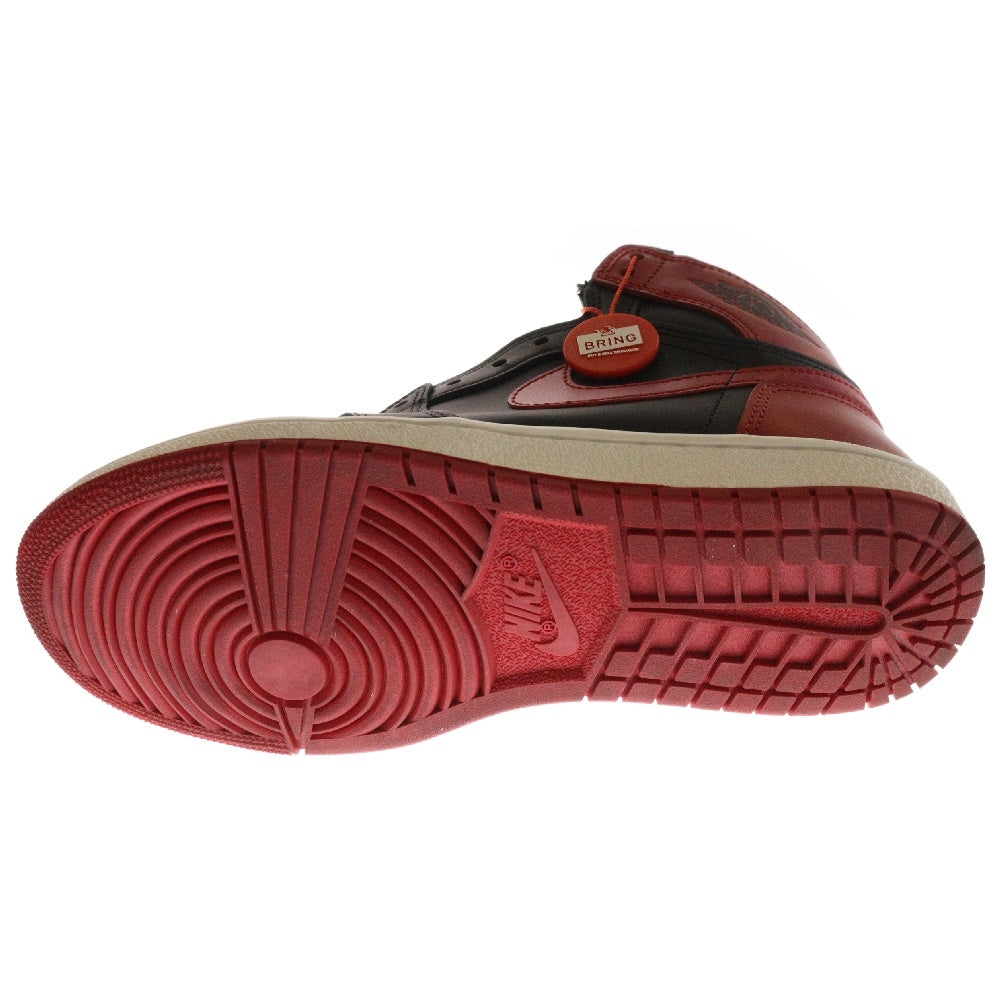 NIKE(ナイキ) AIR JORDAN 1 HIGH 85 BRED 2025 HV6674-067 エアジョーダン 1 ブレッド ハイカットスニーカー US7.5/25.5cm レッド/ブラック
