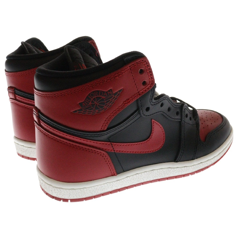 NIKE(ナイキ) AIR JORDAN 1 HIGH 85 BRED 2025 HV6674-067 エアジョーダン 1 ブレッド ハイカットスニーカー US7.5/25.5cm レッド/ブラック