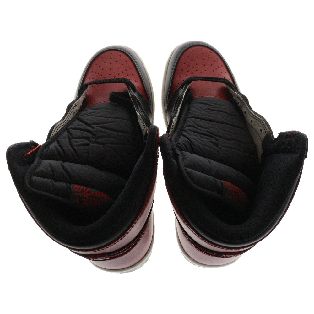 NIKE(ナイキ) AIR JORDAN 1 HIGH 85 BRED 2025 HV6674-067 エアジョーダン 1 ブレッド ハイカットスニーカー US7.5/25.5cm レッド/ブラック