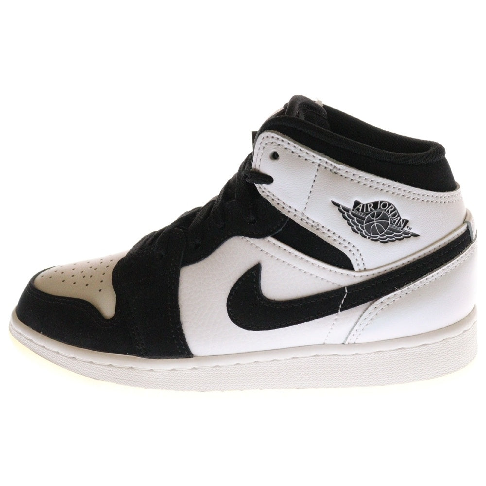 NIKE(ナイキ) GS Air Jordan 1 Mid GS エアジョーダン1 ミッド ローカットスニーカー ブラック/ホワイト DN4321-100 US4Y/23.0cm