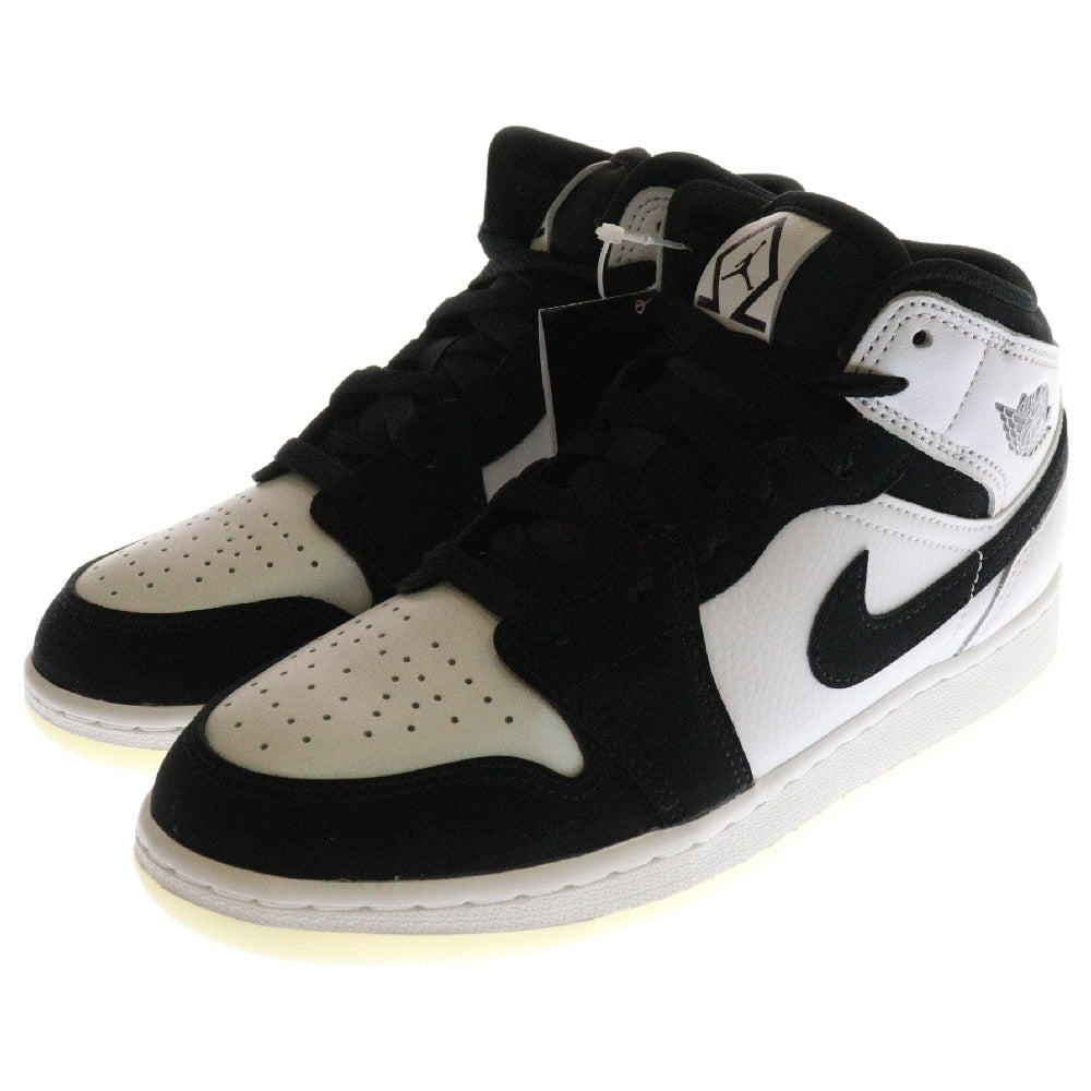 NIKE(ナイキ) GS Air Jordan 1 Mid GS エアジョーダン1 ミッド ローカットスニーカー ブラック/ホワイト DN4321-100 US4Y/23.0cm