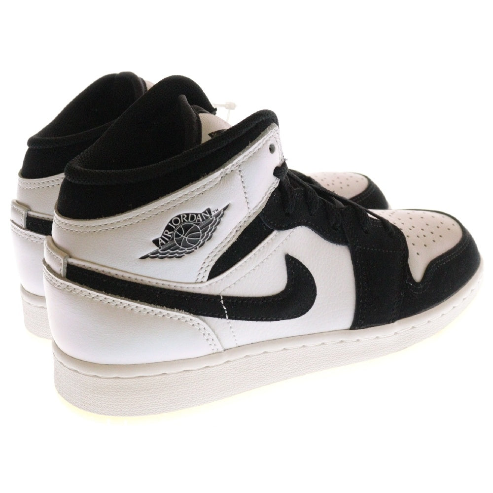 NIKE(ナイキ) GS Air Jordan 1 Mid GS エアジョーダン1 ミッド ローカットスニーカー ブラック/ホワイト DN4321-100 US4Y/23.0cm
