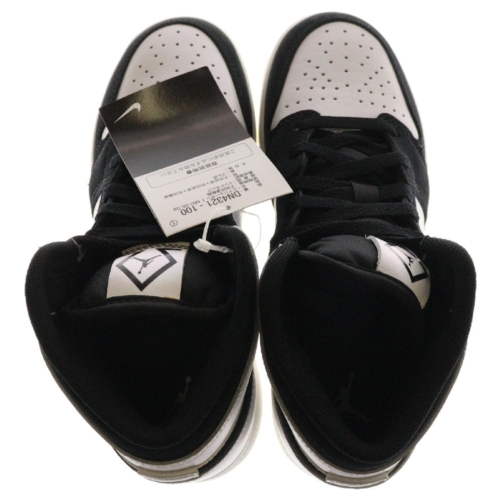 NIKE(ナイキ) GS Air Jordan 1 Mid GS エアジョーダン1 ミッド ローカットスニーカー ブラック/ホワイト DN4321-100 US4Y/23.0cm