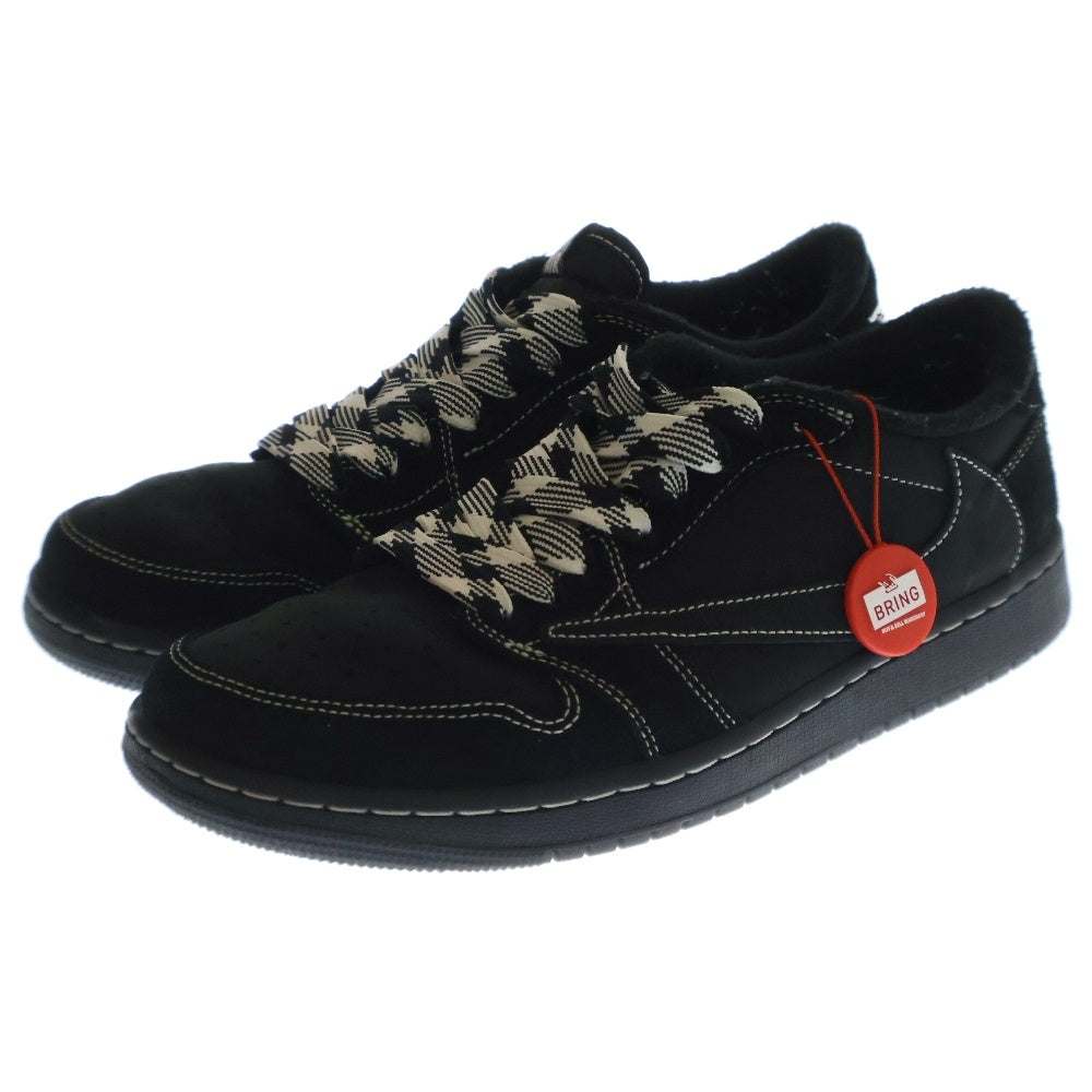 NIKE(ナイキ) ×TRAVIS SCOTT AIR JORDAN 1 LOW OG SP BLACK PHANTOM トラヴィススコット エアジョーダン1 ブラックファントム ローカットスニーカー US9/27.0cm DM7866-001