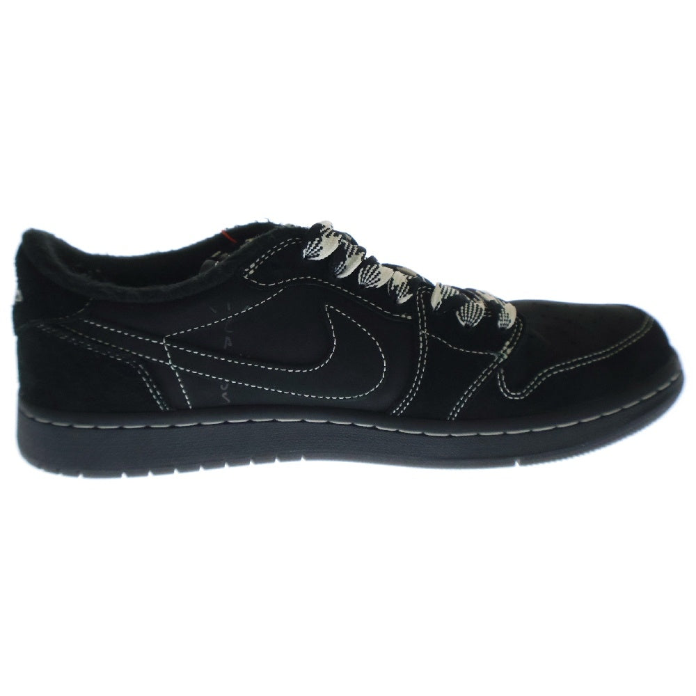 NIKE(ナイキ) ×TRAVIS SCOTT AIR JORDAN 1 LOW OG SP BLACK PHANTOM トラヴィススコット エアジョーダン1 ブラックファントム ローカットスニーカー US9/27.0cm DM7866-001