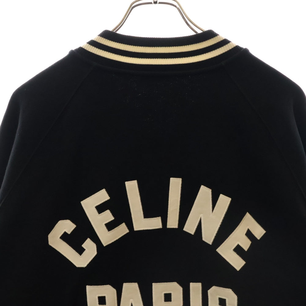 CELINE(セリーヌ) 22AW COLLEGE TEDDY IN COTTON FLEECE テディジャケット ネイビー 2Y29D345F.38W