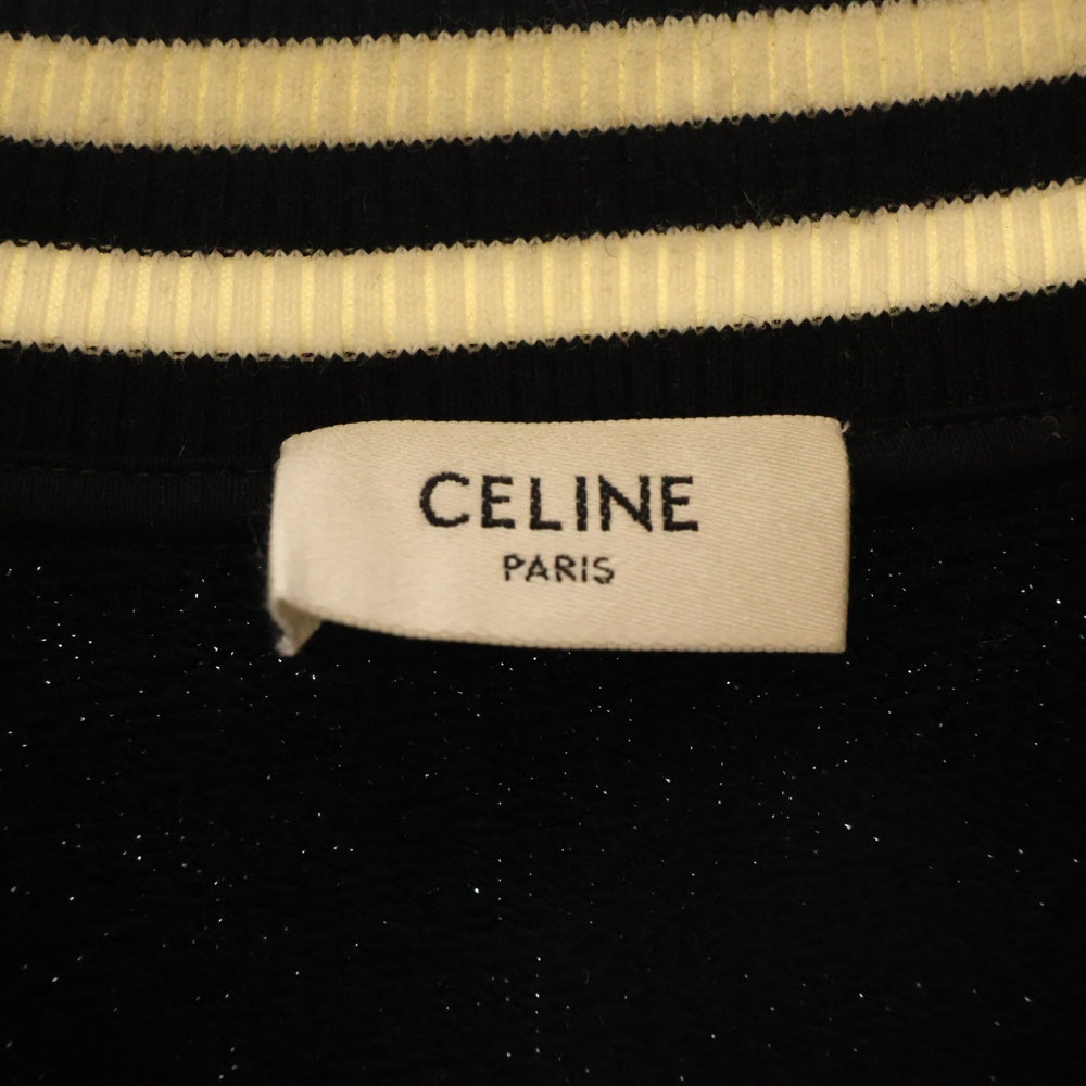 CELINE(セリーヌ) 22AW COLLEGE TEDDY IN COTTON FLEECE テディジャケット ネイビー 2Y29D345F.38W