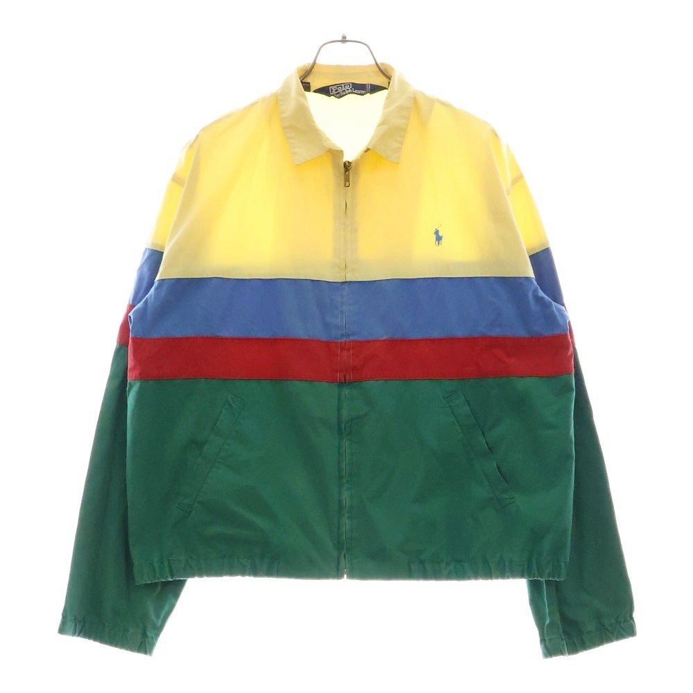 POLO RALPH LAUREN(ポロラルフローレン) Color Block Swing Top ロゴ刺繍 スウィングトップ ジップアップジャケット マルチ