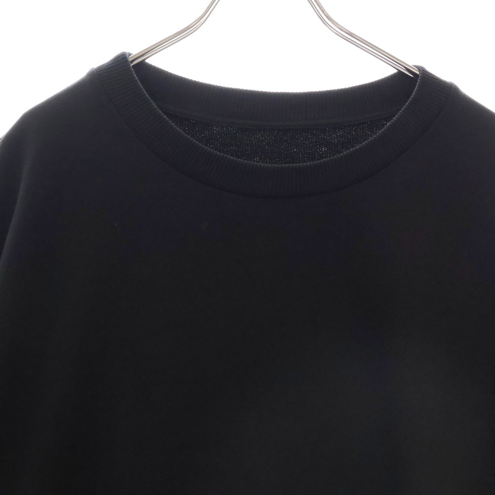 MM6 Maison Margiela(エムエムシックスメゾンマルジェラ) 24SS オーバーサイズ クルーネックスウェットワンピース ブラック S52DA0032 レディース