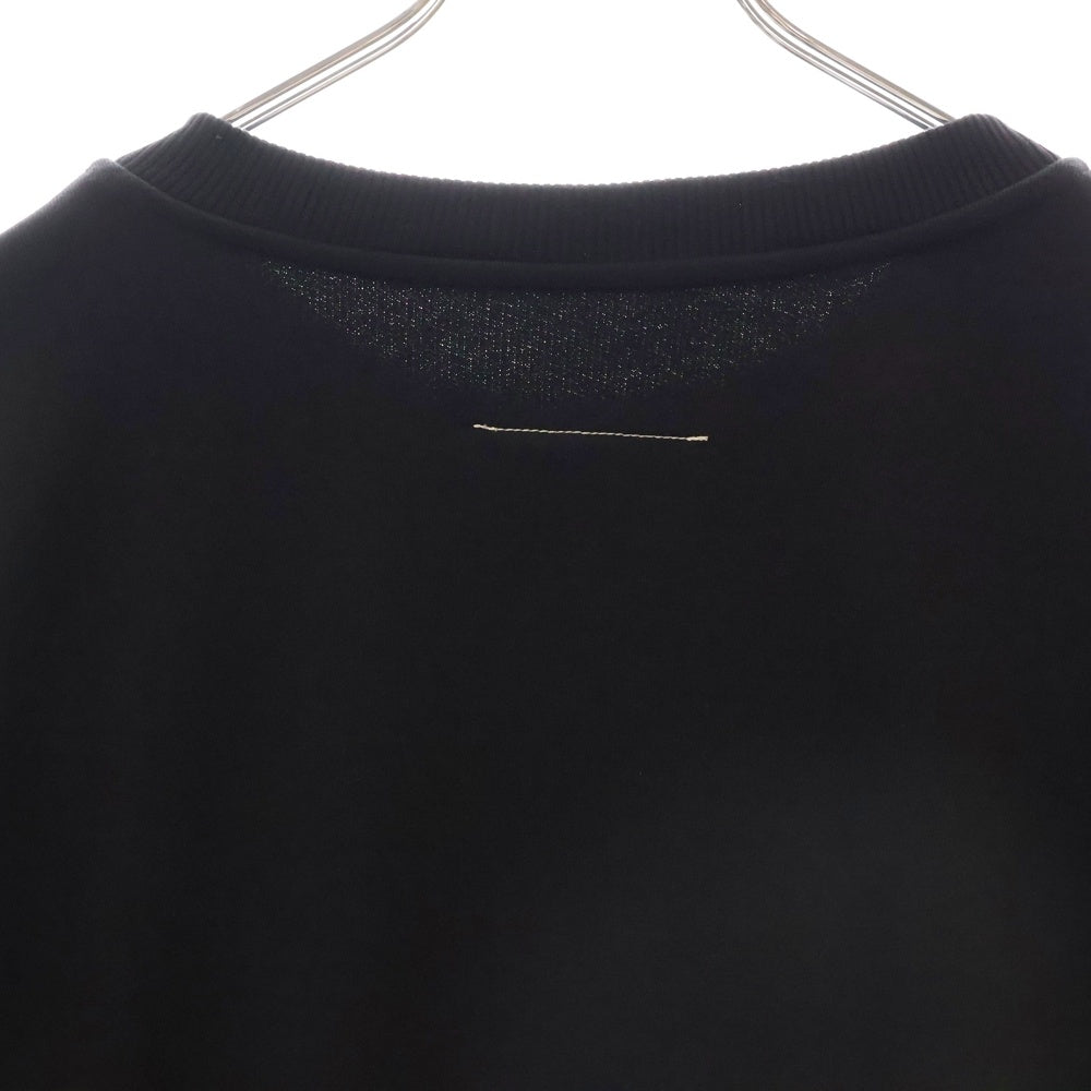 MM6 Maison Margiela(エムエムシックスメゾンマルジェラ) 24SS オーバーサイズ クルーネックスウェットワンピース ブラック S52DA0032 レディース