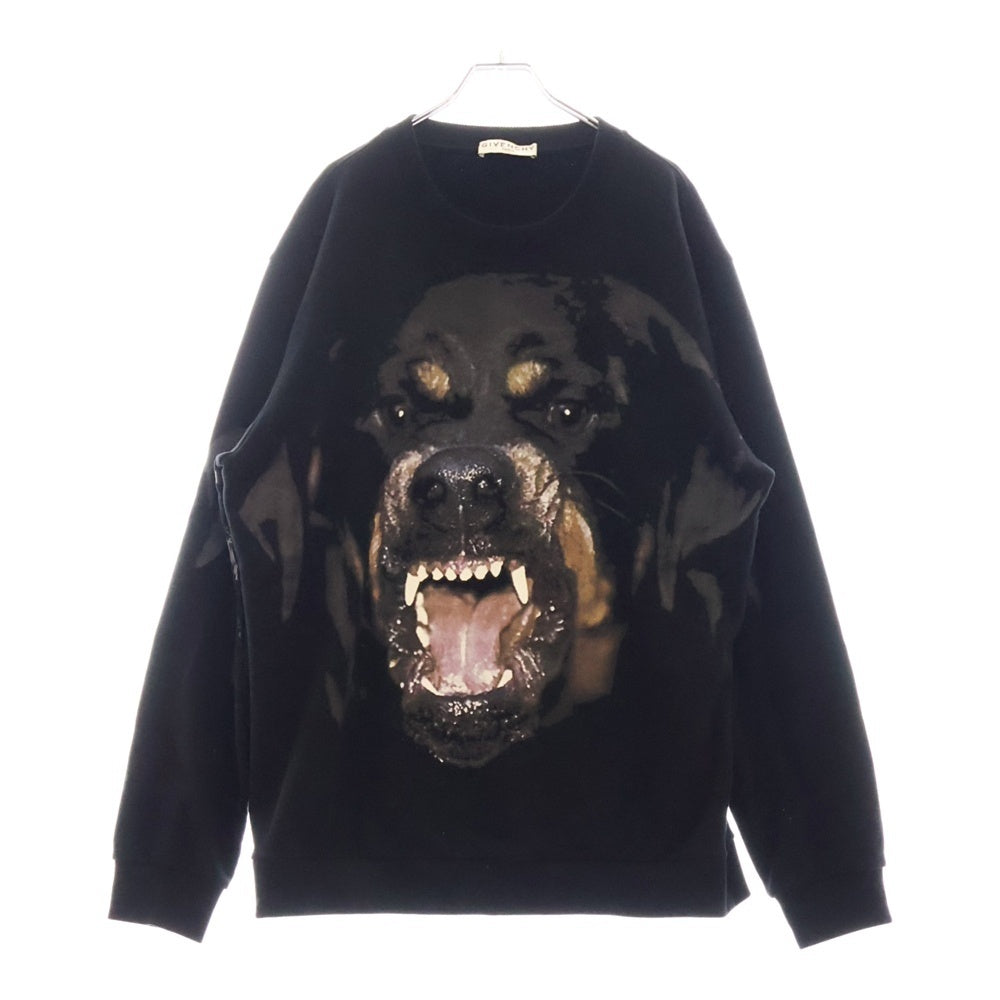 GIVENCHY(ジバンシィ) 18SS ロットワイラー クルーネック トレーナー スウェットトレーナー ブラック BM705J3Y1N