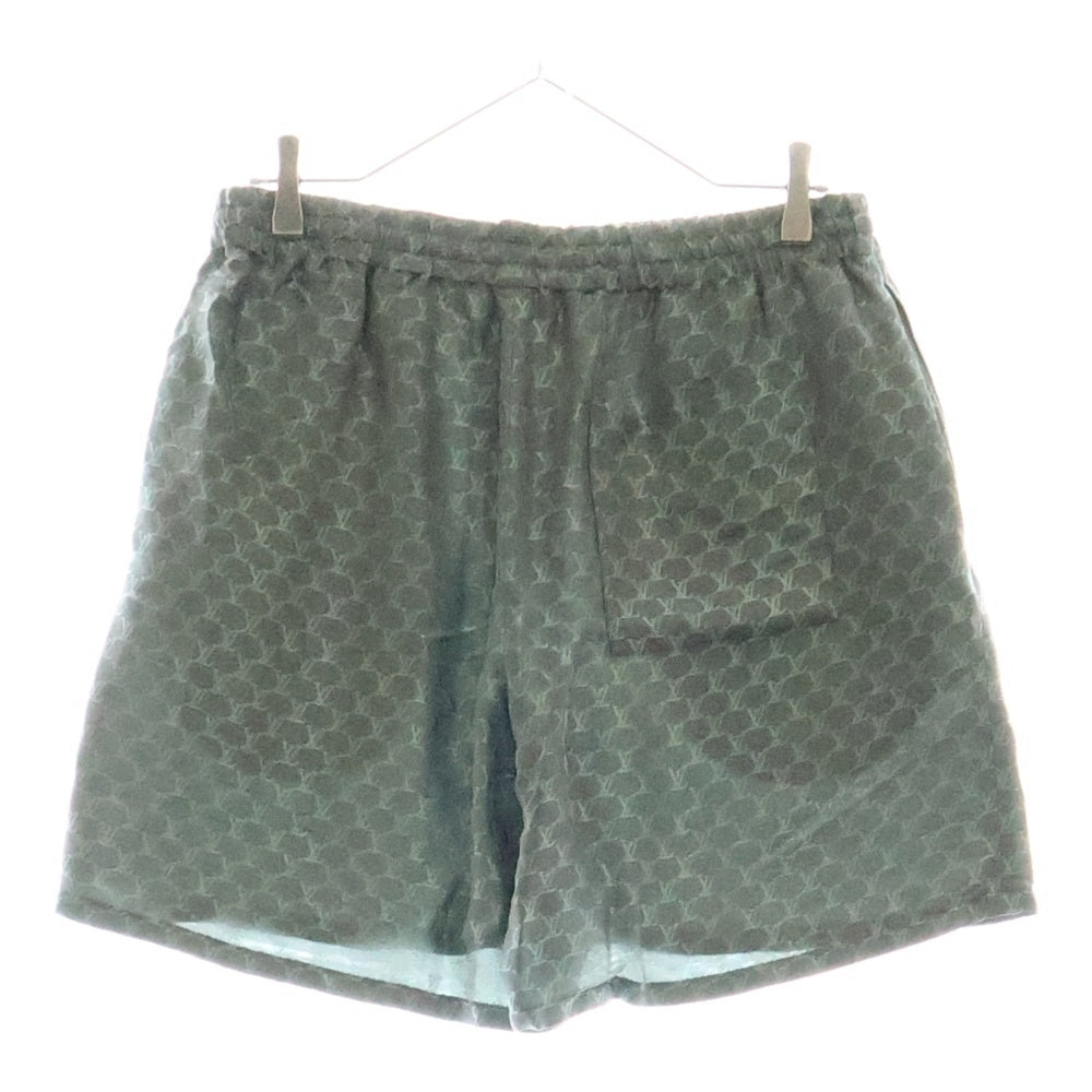 LOUIS VUITTON(ルイヴィトン) 24AW ジャガードモノグラム シルク混ショーツ ハーフパンツ グリーン RM242MM KSY HRP08W