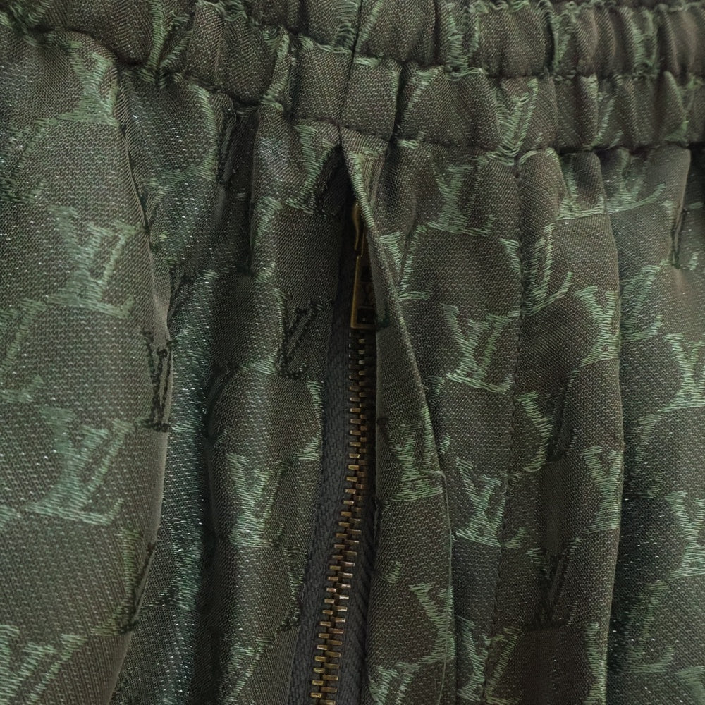 LOUIS VUITTON(ルイヴィトン) 24AW ジャガードモノグラム シルク混ショーツ ハーフパンツ グリーン RM242MM KSY HRP08W