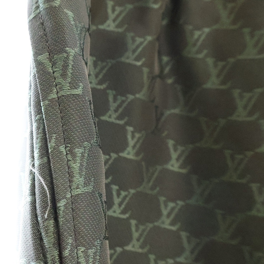 LOUIS VUITTON(ルイヴィトン) 24AW ジャガードモノグラム シルク混ショーツ ハーフパンツ グリーン RM242MM KSY HRP08W