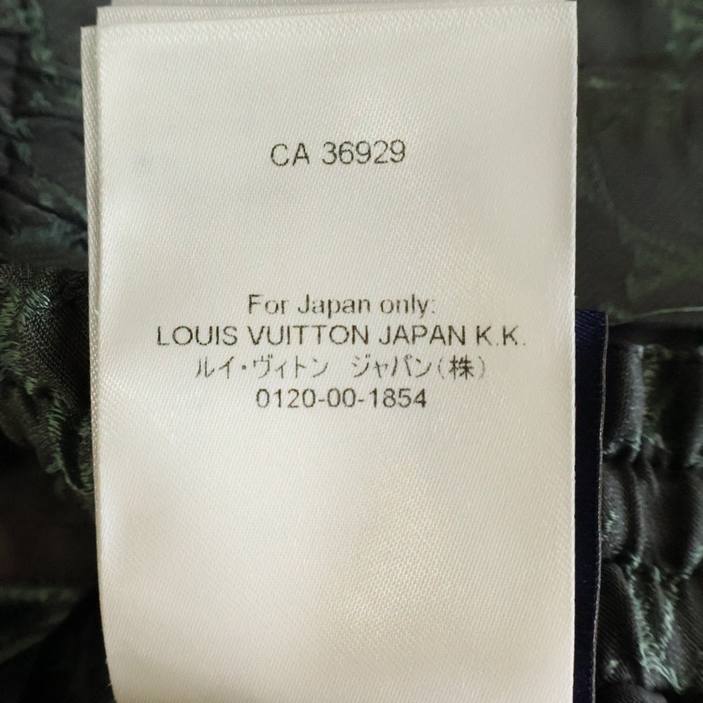 LOUIS VUITTON(ルイヴィトン) 24AW ジャガードモノグラム シルク混ショーツ ハーフパンツ グリーン RM242MM KSY HRP08W
