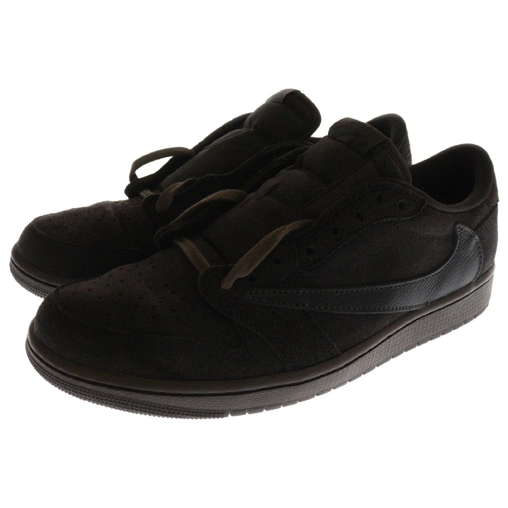 NIKE(ナイキ) ×TRAVIS SCOTT AIR JORDAN 1 LOW OG SP VELVET BROWN DM7866-202 トラヴィススコット エアジョーダン1 ベルベットブラウン ローカットスニーカー US10.5/28.5cm