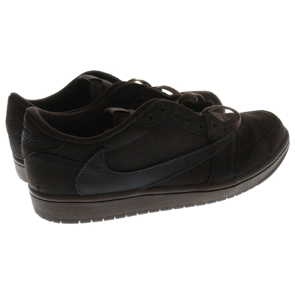 NIKE(ナイキ) ×TRAVIS SCOTT AIR JORDAN 1 LOW OG SP VELVET BROWN DM7866-202 トラヴィススコット エアジョーダン1 ベルベットブラウン ローカットスニーカー US10.5/28.5cm