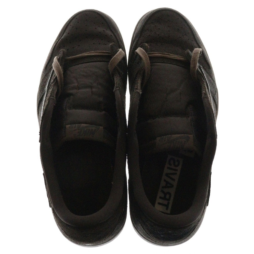 NIKE(ナイキ) ×TRAVIS SCOTT AIR JORDAN 1 LOW OG SP VELVET BROWN DM7866-202 トラヴィススコット エアジョーダン1 ベルベットブラウン ローカットスニーカー US10.5/28.5cm