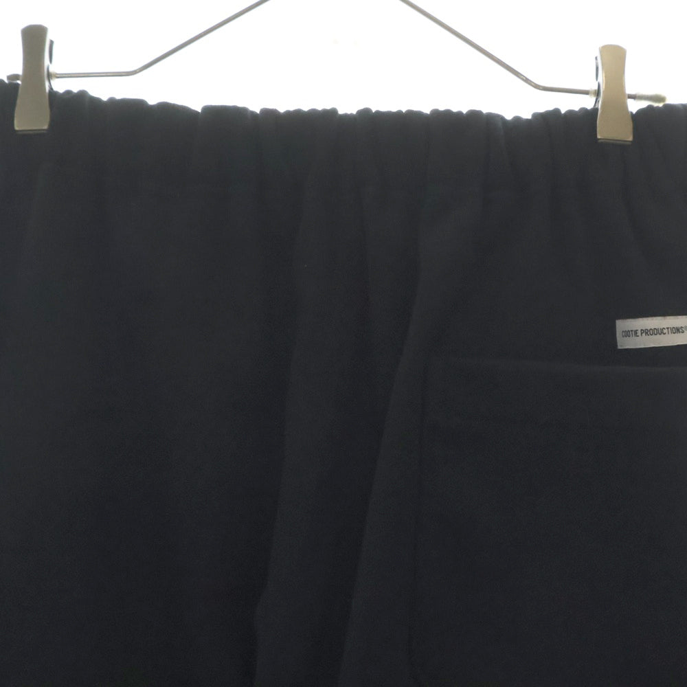 COOTIE(クーティー) Open End Yarn Heavy Oz Sweat Easy Pants ロゴプリント ヘビーオンス スウェットパンツ ブラック
