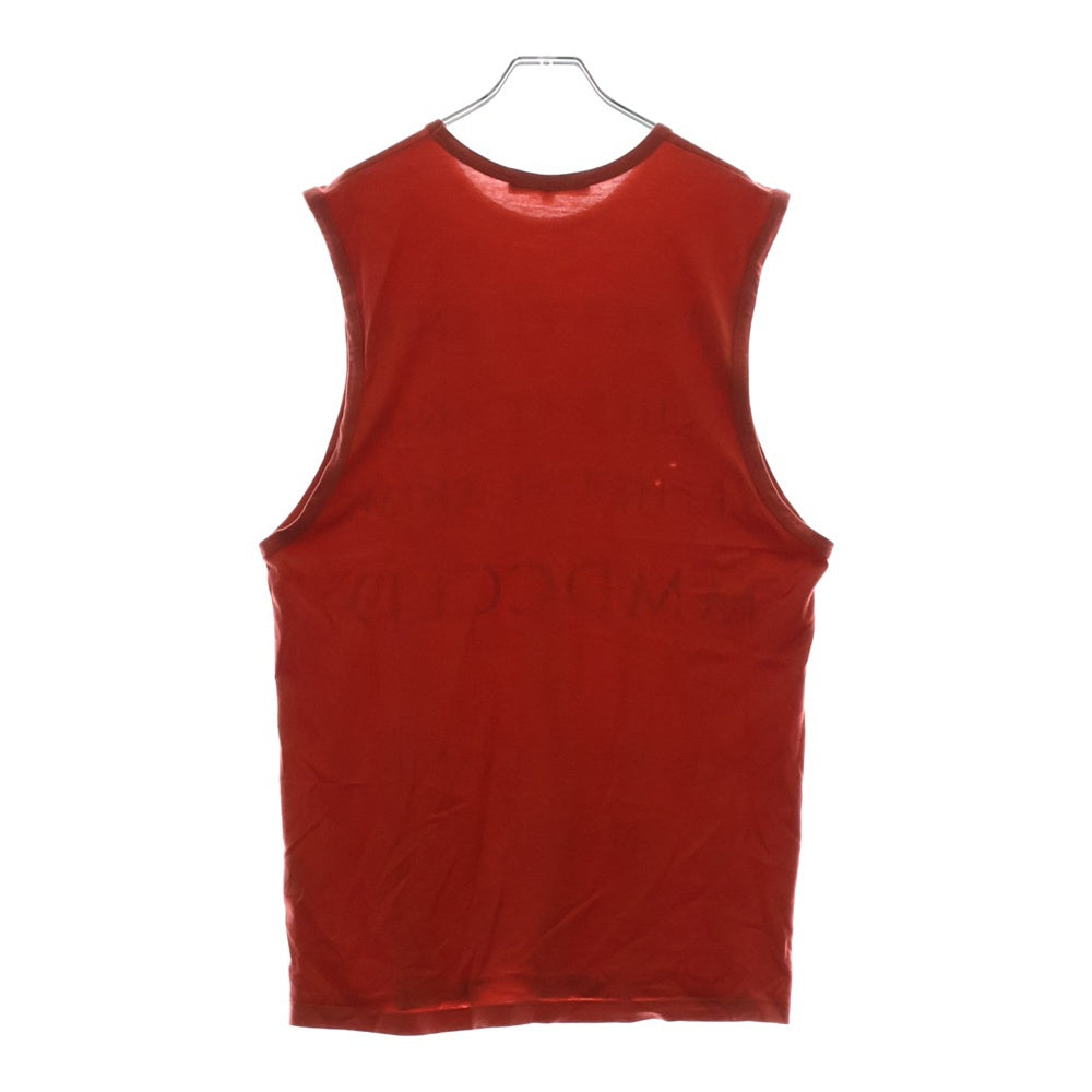 RAF SIMONS(ラフシモンズ) 06SS MESSAGE TANK-TOP メッセージ フロントプリント ノースリーブTシャツ タンクトップ オレンジ