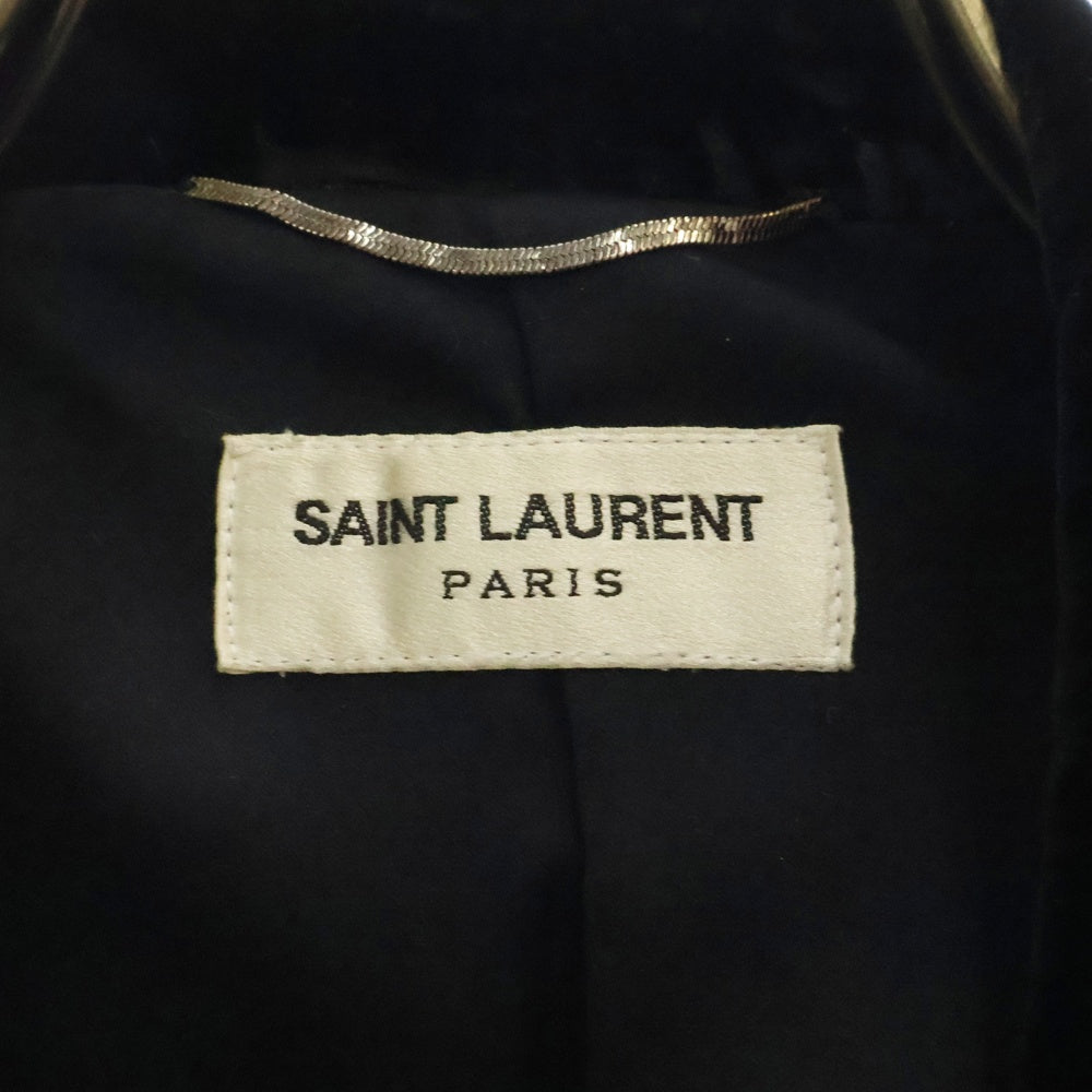 SAINT LAURENT PARIS(サンローランパリ) 1B Velor Tailored Jacket ベロアテーラードジャケット ブラック 484520 Y525R