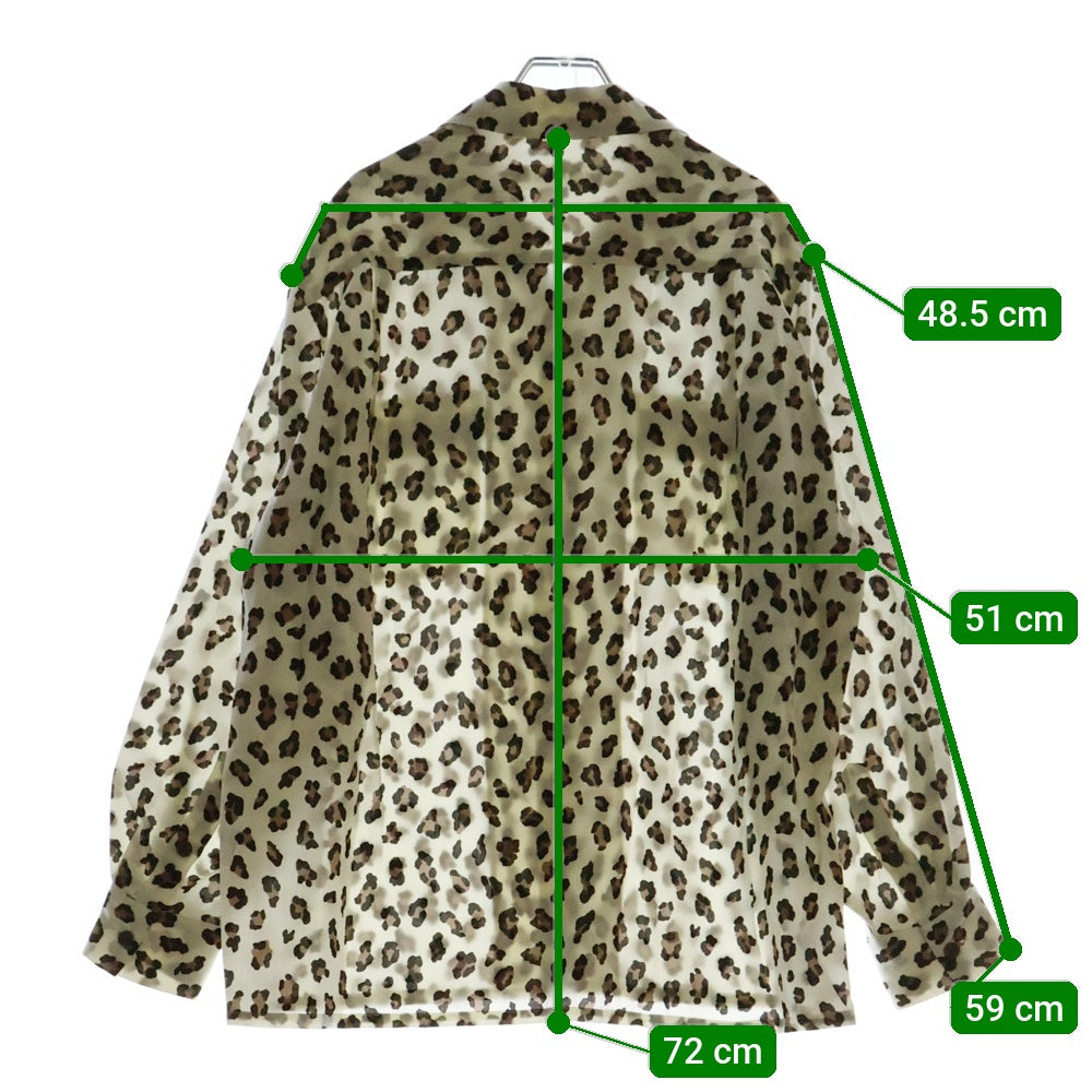 WACKO MARIA(ワコマリア) 24AW HAWAIIAN SHIRT TYPE-2 総柄長袖シャツ ベージュ