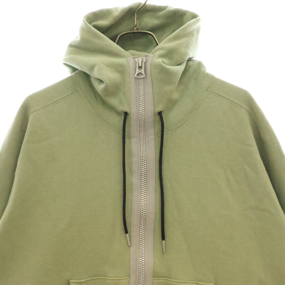 Sacai(サカイ) 24SS ×Carhartt Isetan Exclusive Hoodie カーハート ジップアップスウェットパーカー フーディー グリーン 24-0812S