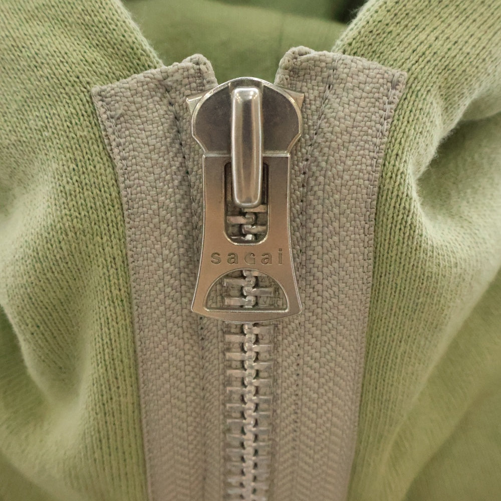 Sacai(サカイ) 24SS ×Carhartt Isetan Exclusive Hoodie カーハート ジップアップスウェットパーカー フーディー グリーン 24-0812S