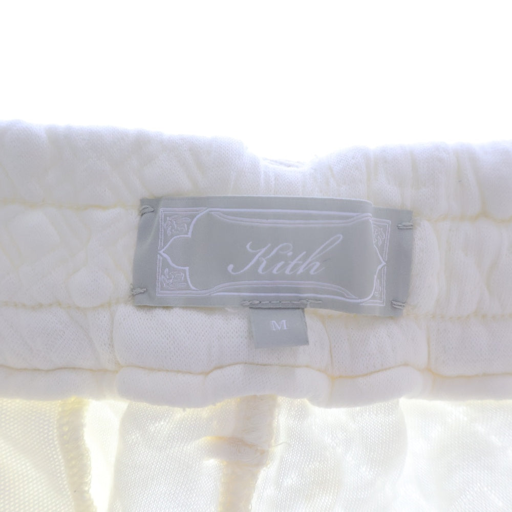 KITH(キス) Mixed Stitch Interlock Garrison Pants ミックススティッチ スウェットパンツ ホワイト