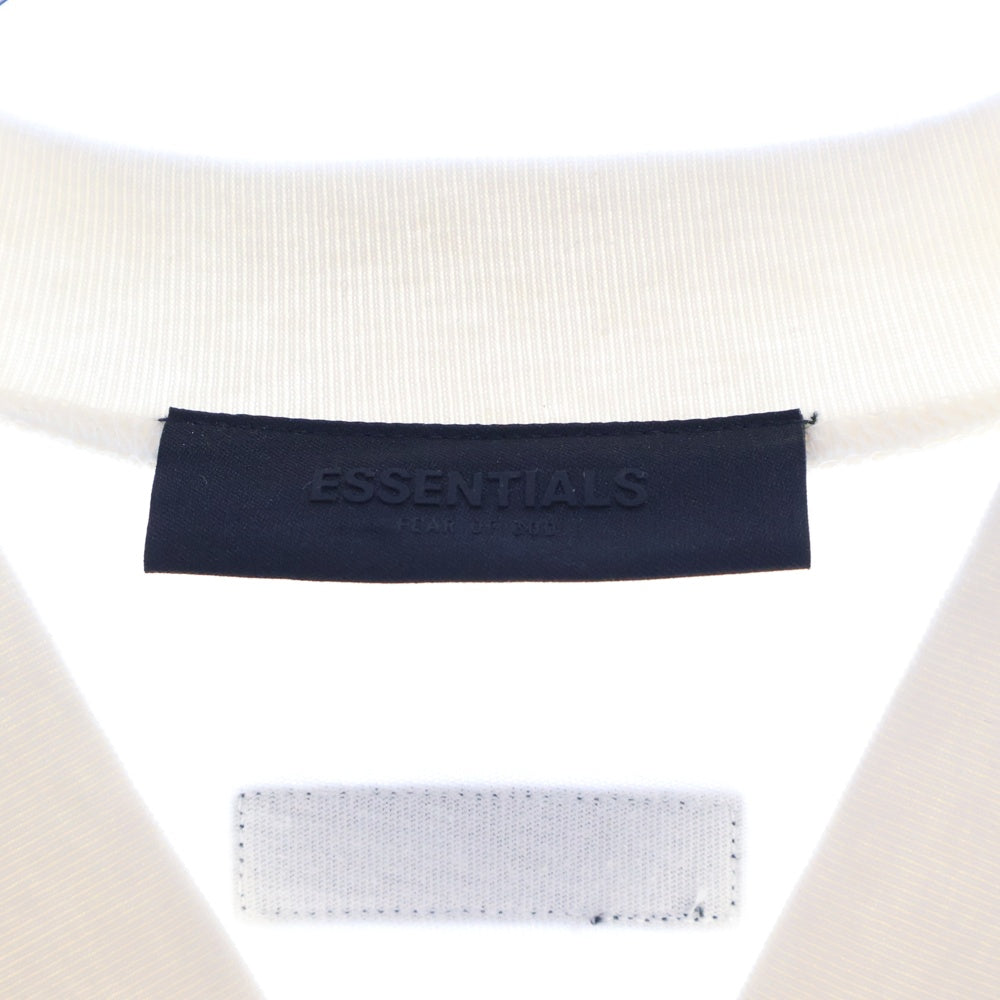 FEAR OF GOD ESSENTIALS(フィアオブゴッド エッセンシャルズ) S/S T-SHIRT バックラバーロゴ Vネック半袖Tシャツ アイボリー