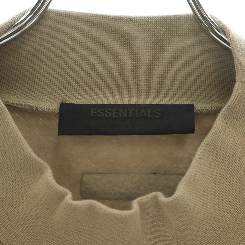 FEAR OF GOD ESSENTIALS(フィアオブゴッド エッセンシャルズ) SWEATSHRT フェルトロゴ クルーネックスウェットトレーナー ブラウン