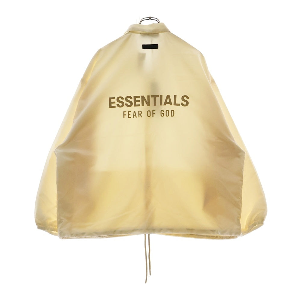 FEAR OF GOD ESSENTIALS(フィアオブゴッド エッセンシャルズ) NYLON COACH JACKET バックラバーロゴ ナイロンコーチジャケット アイボリー