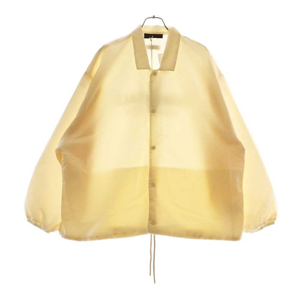 FEAR OF GOD ESSENTIALS(フィアオブゴッド エッセンシャルズ) NYLON COACH JACKET バックラバーロゴ ナイロンコーチジャケット アイボリー