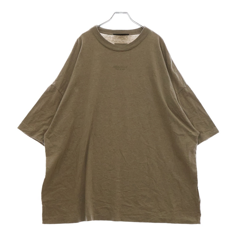 FEAR OF GOD ESSENTIALS(フィアオブゴッド エッセンシャルズ) S/S T-SHIRT フロントロゴ 半袖Tシャツ ベージュ