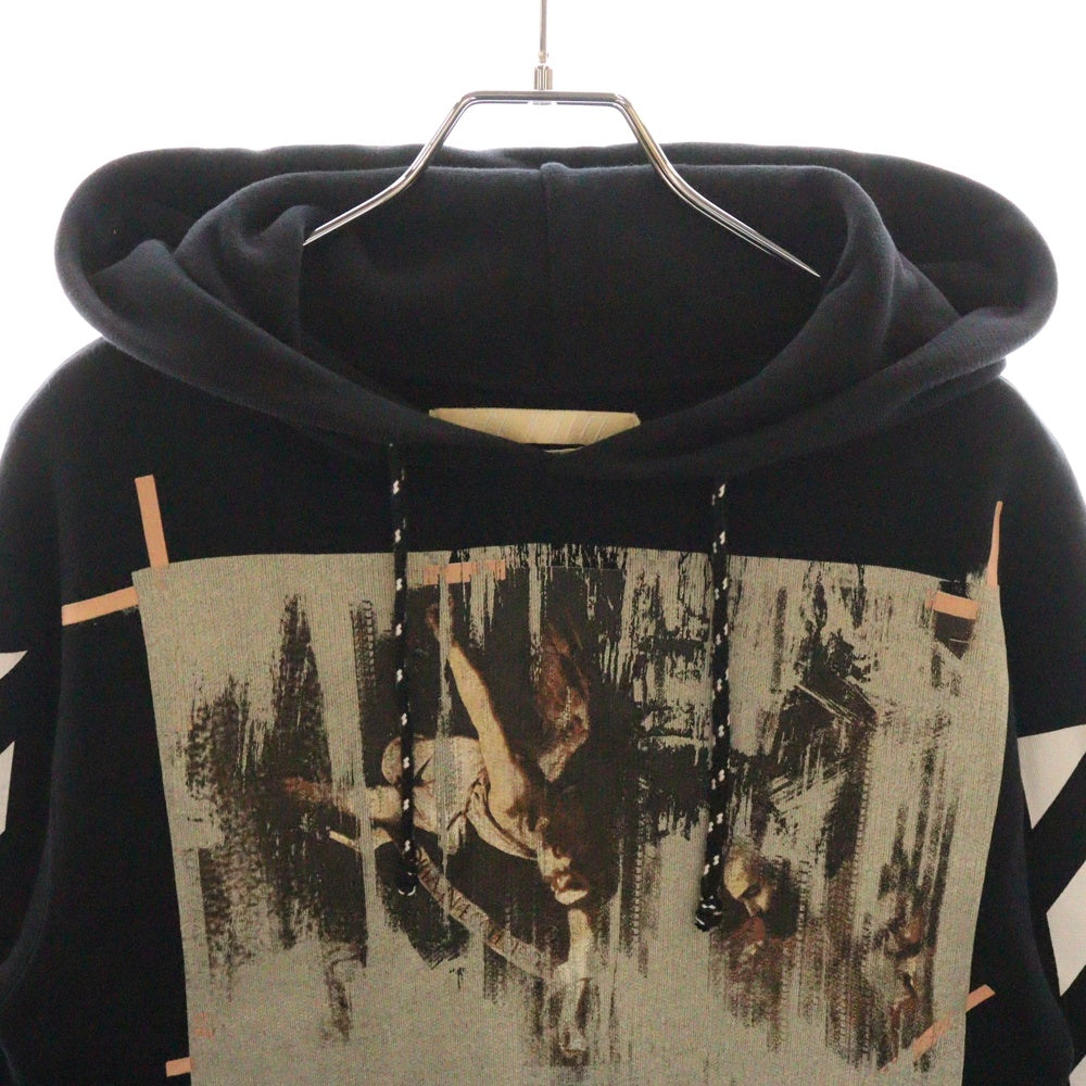 OFF-WHITE(オフホワイト) 15AW Caravaggio Hoodie カラヴァッジョ プルオーバースウェットパーカー フーディー ブラック