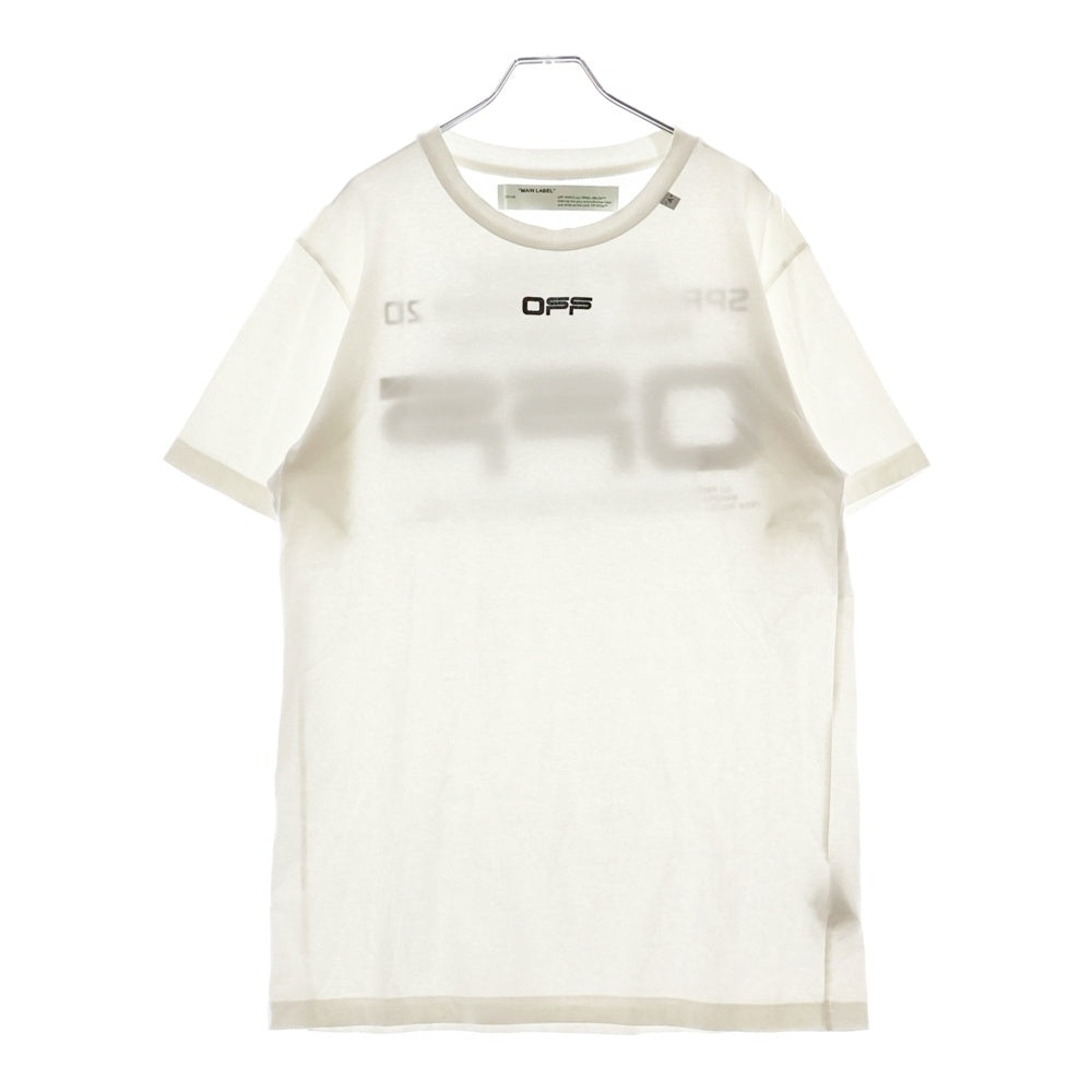OFF-WHITE(オフホワイト) 20SS Wavy Line Logo T-Shirt 半袖Tシャツ ホワイト OMAA027R20185004