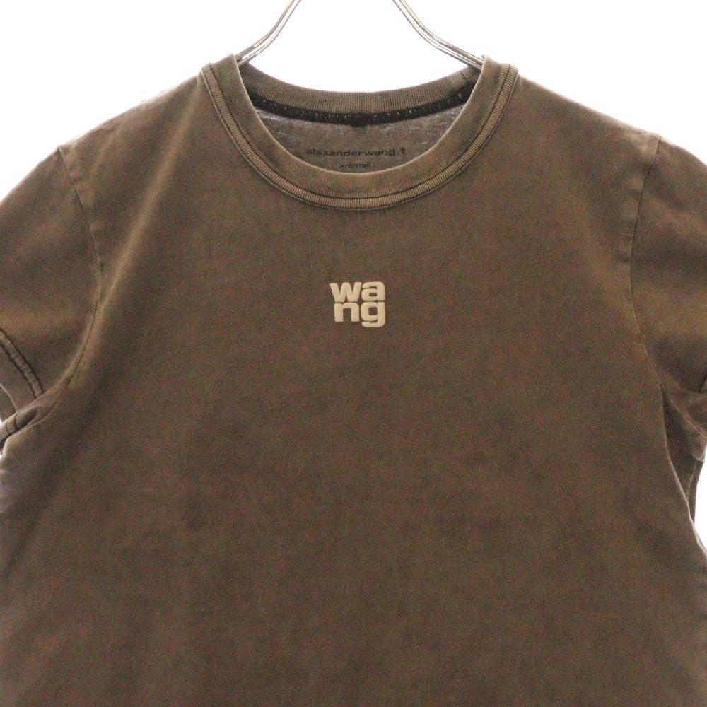 ALEXANDER WANG(アレキサンダーワン) S/S T-Shirt ロゴ半袖Tシャツ グレー レディース