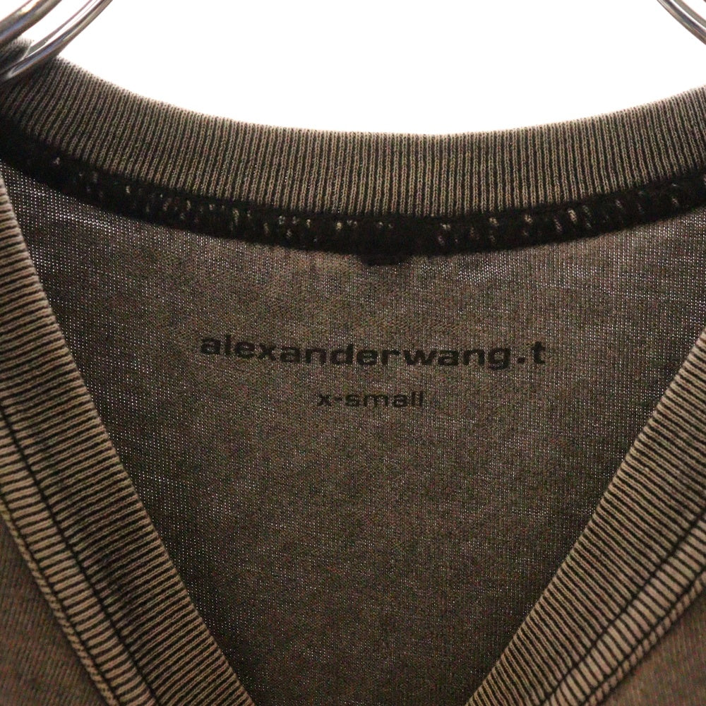 ALEXANDER WANG(アレキサンダーワン) S/S T-Shirt ロゴ半袖Tシャツ グレー レディース