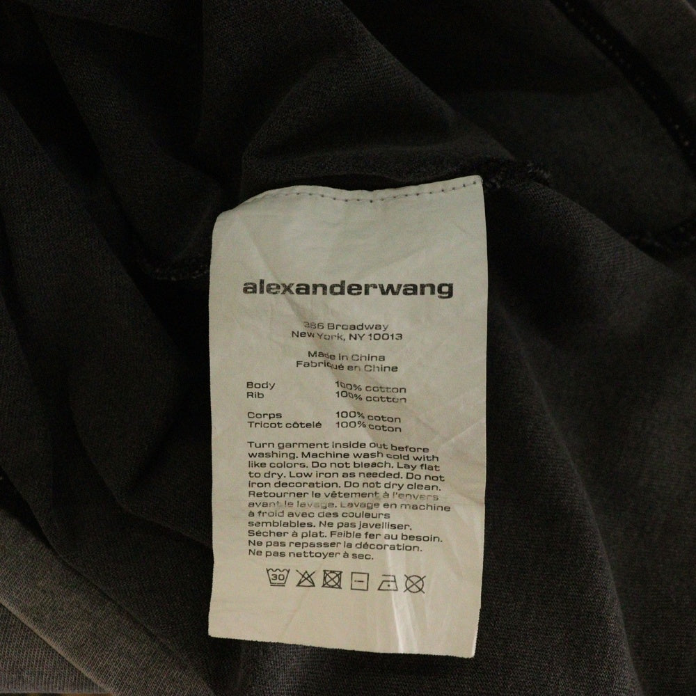 ALEXANDER WANG(アレキサンダーワン) S/S T-Shirt ロゴ半袖Tシャツ グレー レディース