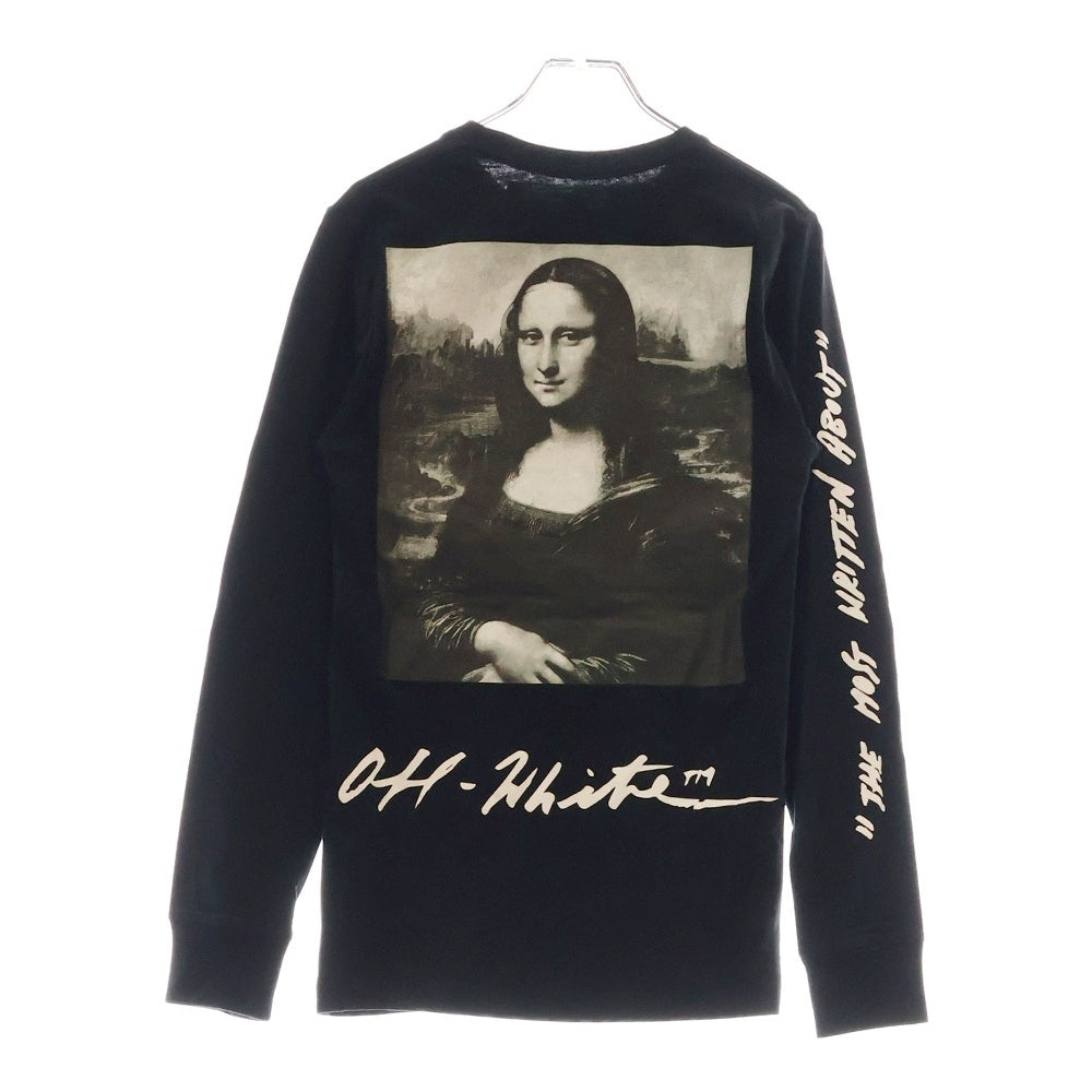 OFF-WHITE(オフホワイト) 19SS Monalisa L/S T-Shirt モナリザプリント 長袖Tシャツ ロンT ブラック OMAB001S19185005