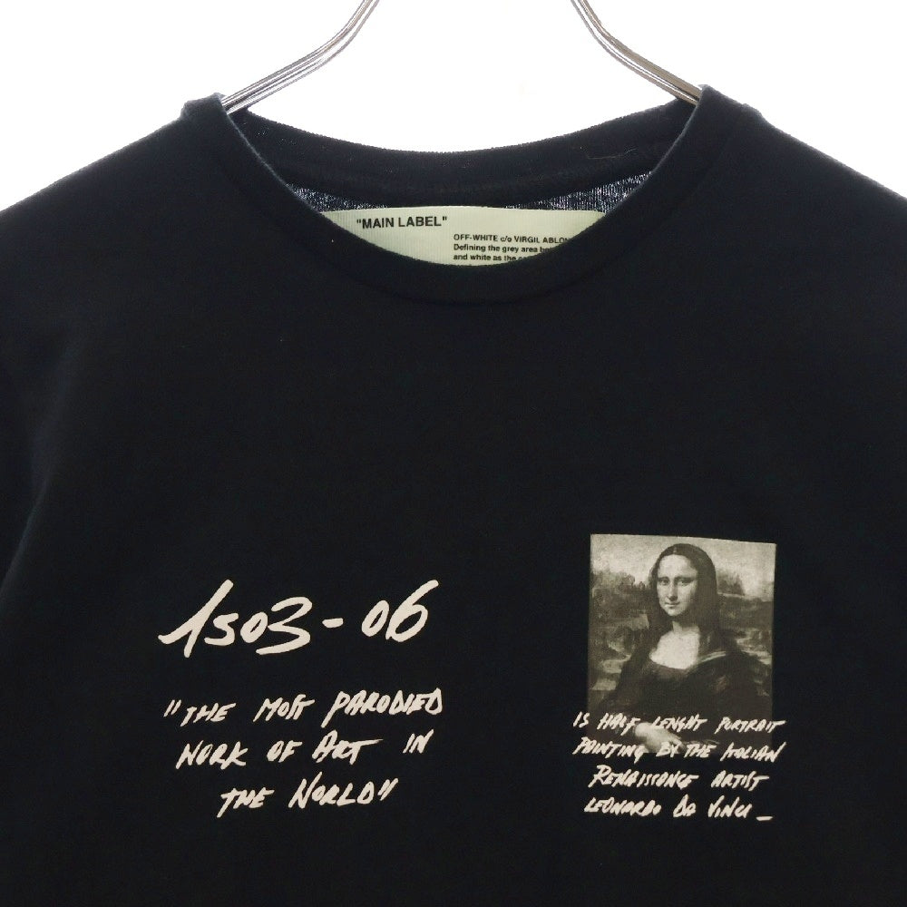 OFF-WHITE(オフホワイト) 19SS Monalisa L/S T-Shirt モナリザプリント 長袖Tシャツ ロンT ブラック OMAB001S19185005