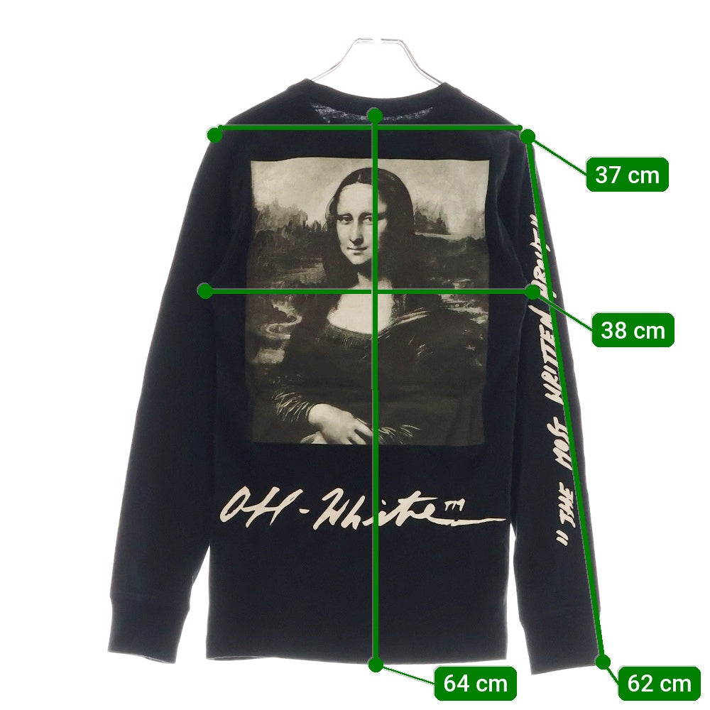 OFF-WHITE(オフホワイト) 19SS Monalisa L/S T-Shirt モナリザプリント 長袖Tシャツ ロンT ブラック OMAB001S19185005