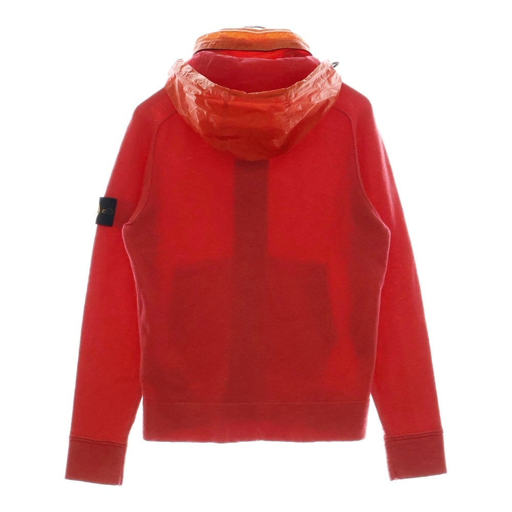 STONE ISLAND(ストーンアイランド) Hi Neck Zip ロゴワッペン ハイネックジップアップフーディー ピンク 6015530B0