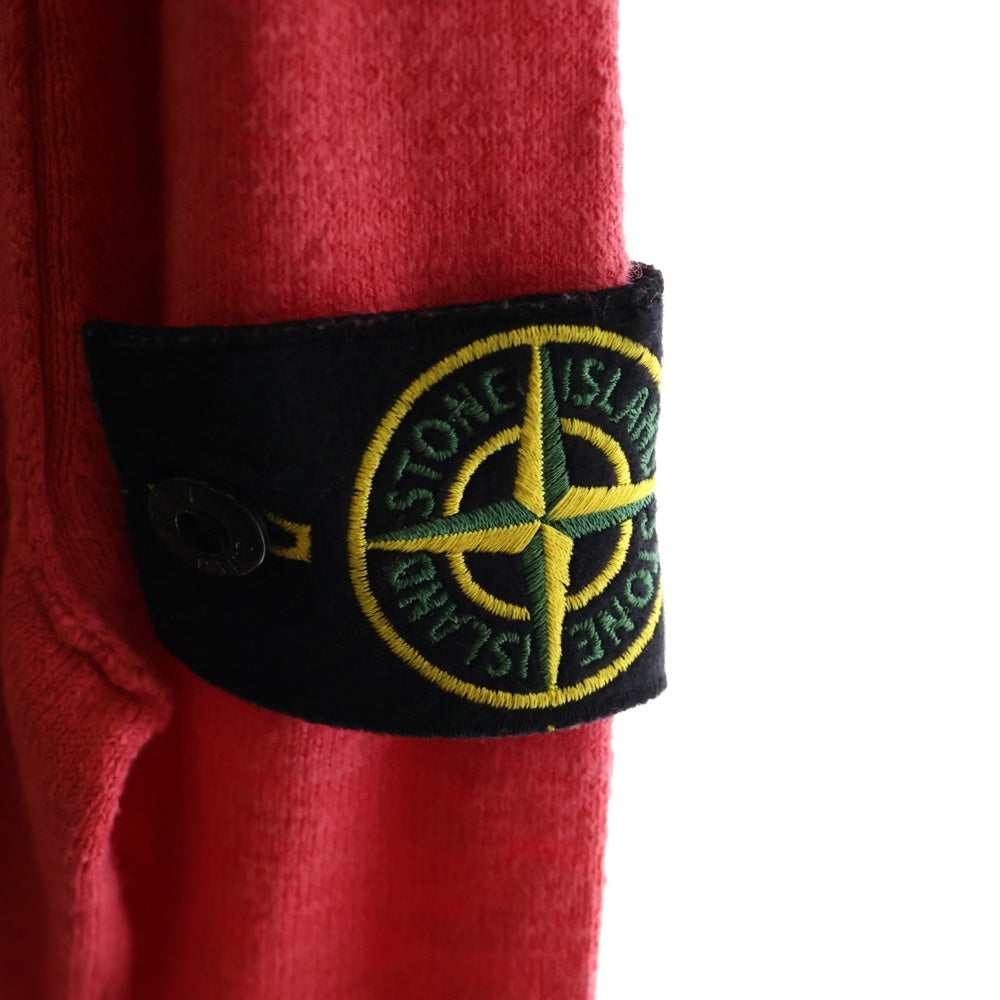 STONE ISLAND(ストーンアイランド) Hi Neck Zip ロゴワッペン ハイネックジップアップフーディー ピンク 6015530B0