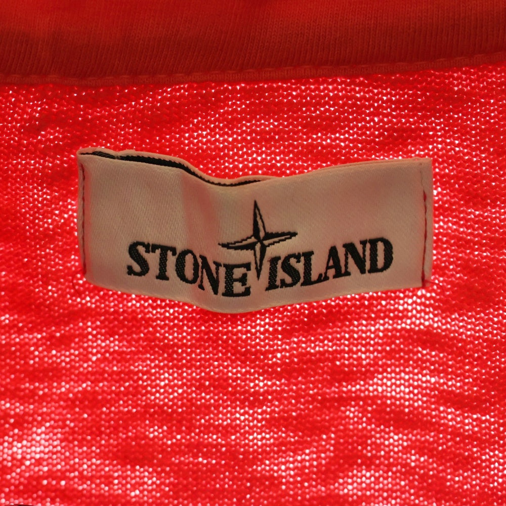 STONE ISLAND(ストーンアイランド) Hi Neck Zip ロゴワッペン ハイネックジップアップフーディー ピンク 6015530B0