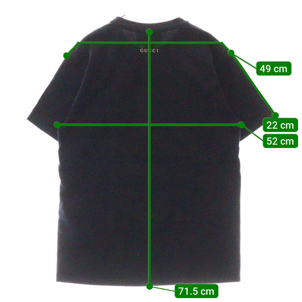 GUCCI(グッチ) 20SS ANCHOR OVERSIZE T-SHIRT アンカー グラフィック ロゴ半袖Tシャツ ネイビー 565806 XJB23