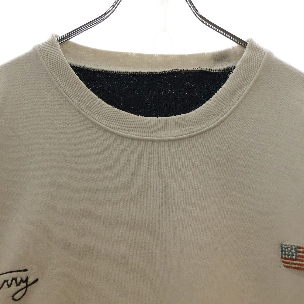 KAPITAL(キャピタル) TWO-TONE SKELETON CREWNECK ボーンプリント クルーネックスウェットトレーナー グレー KOR810LC01