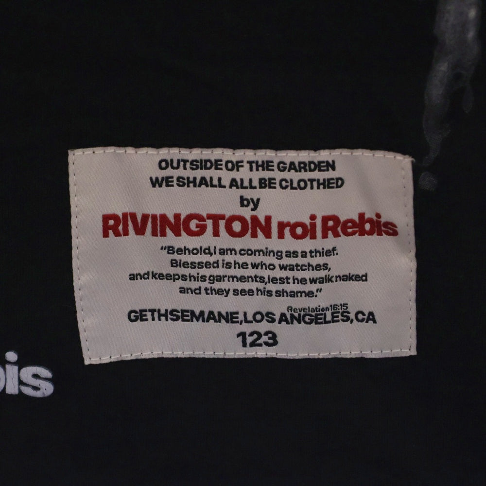 RRR123 RIVINGTON roi Rebis(リヴィントンロイレビス) 23AW ZOMBIELAND TEE 半袖Tシャツ ブラック